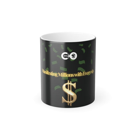 Manifesting Millions with Every Sip - Mug, 11oz